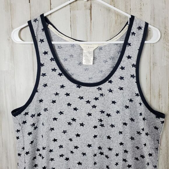 Lucky Brand Tank Top Grey Blue Size Large - Picture 2 of 8